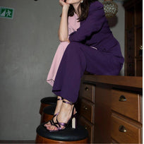 PIA 100 - Amethyst Regina Romero High Heel Sandal Shoe for Women in Leather