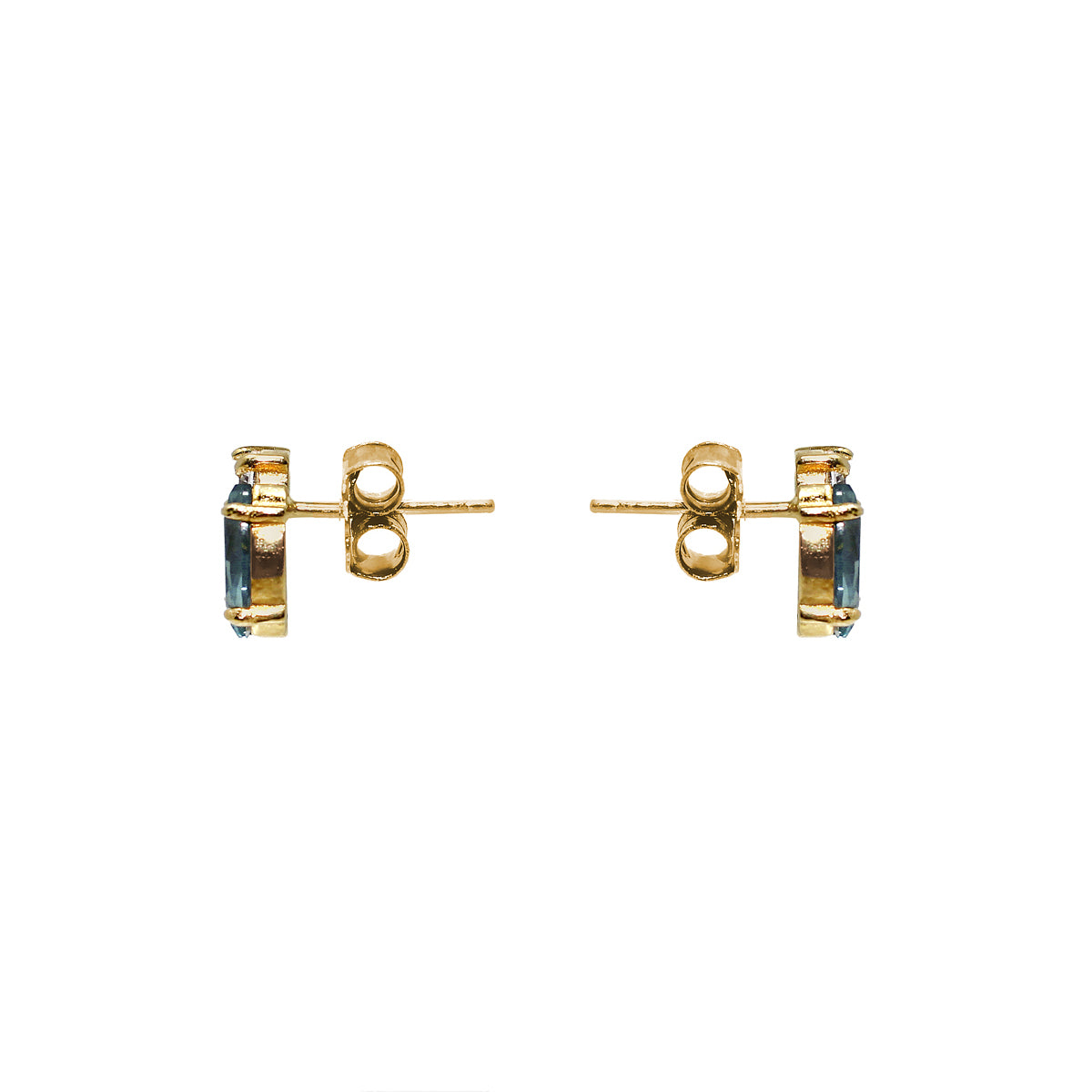 ARETES BUDAPEST - Turquesa y Color Oro Claro Regina Romero Arete Para Dama