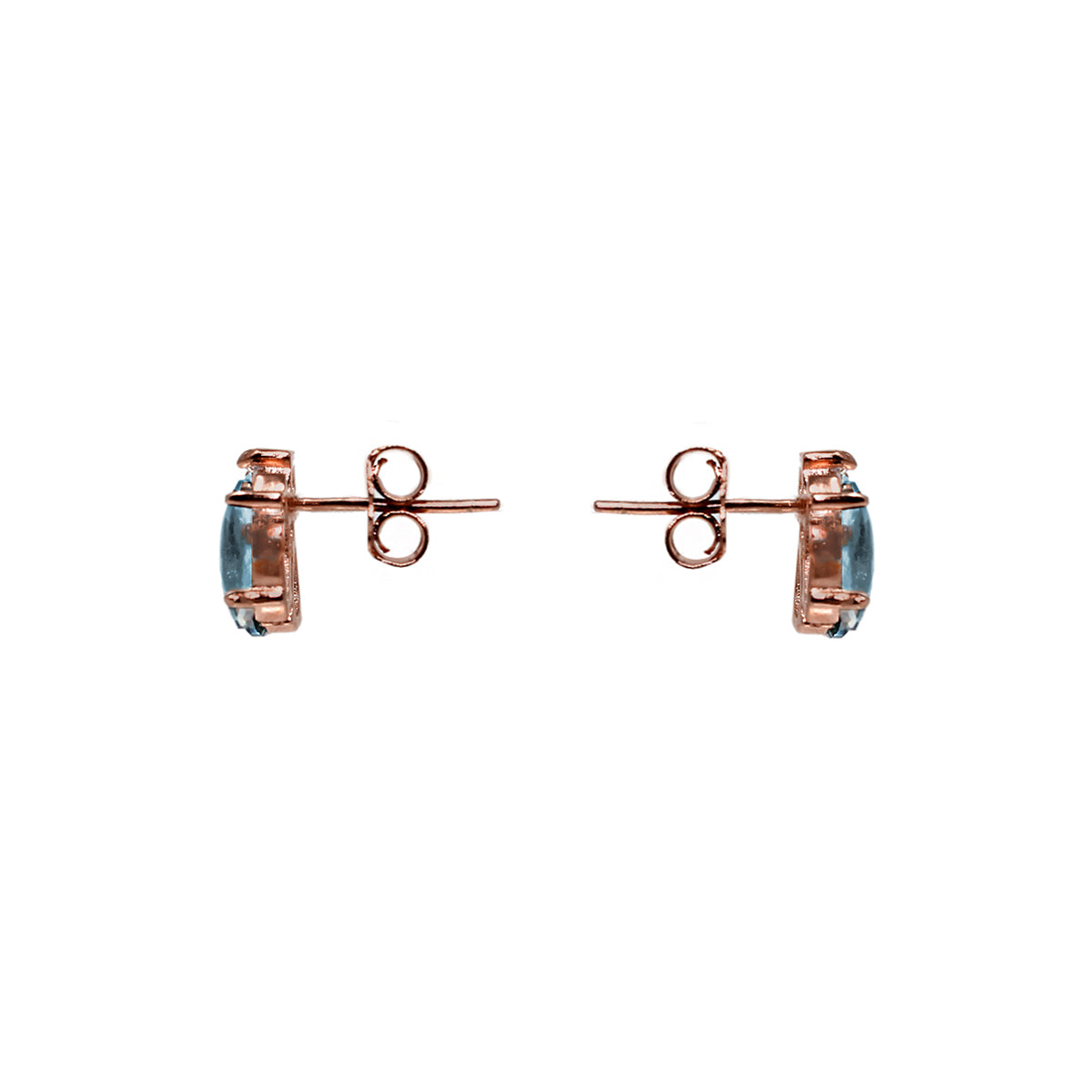 ARETES BUDAPEST - Turquesa y Color Oro Rosa Regina Romero Arete Para Dama