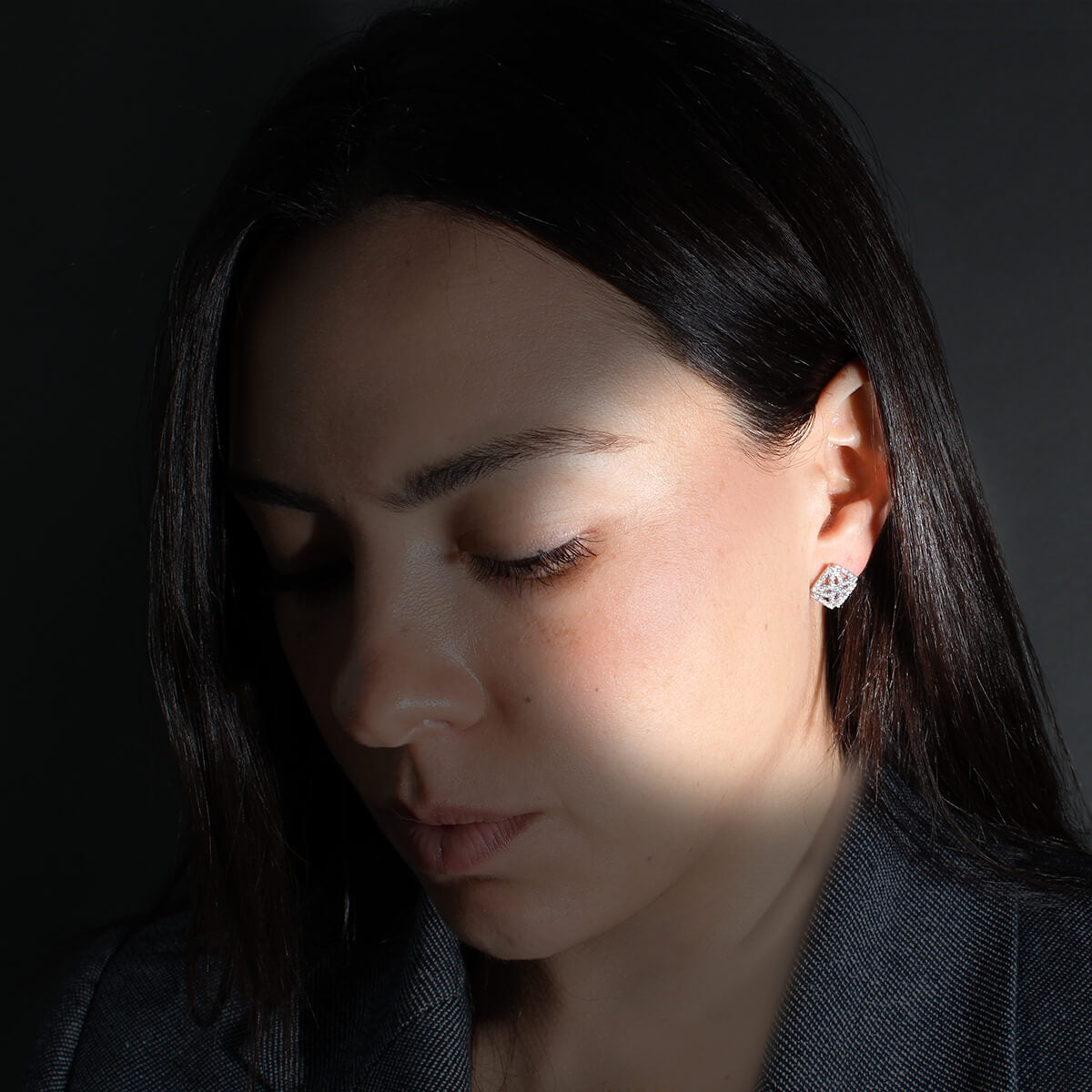 ARETES MARSELLA - Plateado Regina Romero Arete Para Dama