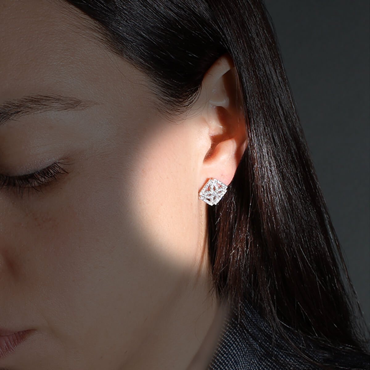 ARETES MARSELLA - Plateado Regina Romero Arete Para Dama