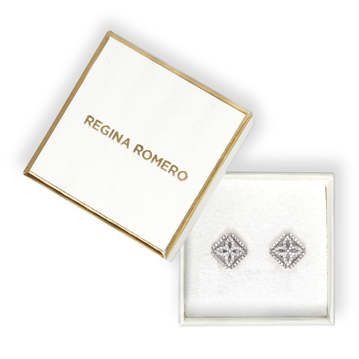 ARETES MARSELLA - Plateado Regina Romero Arete Para Dama