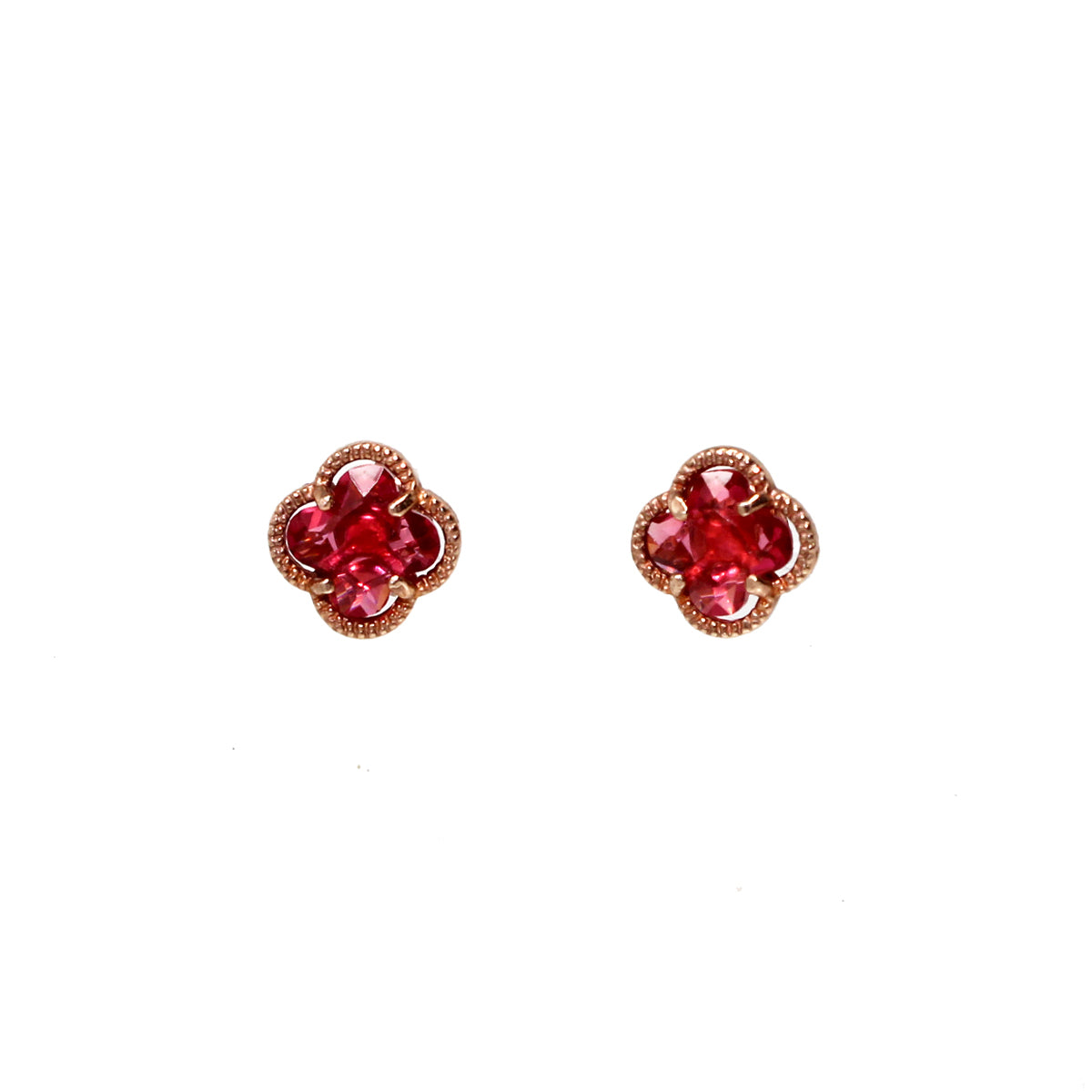 ARETES VENETO - Color Rubí y Dorado Regina Romero Arete Para Dama