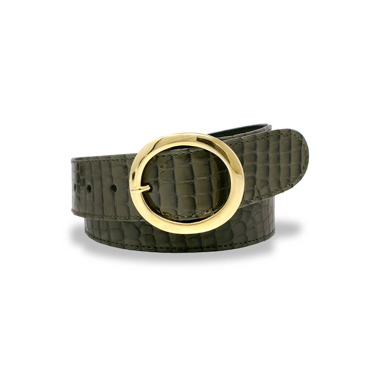 AMY - Verde Regina Romero Accesorio Cinturon Para Dama en Piel