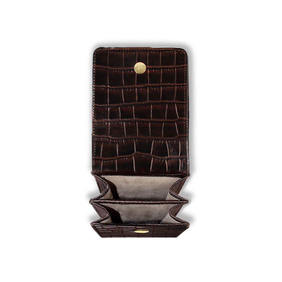AMARA - Cafe Regina Romero Accesorio Porta Celulares Para Dama en Piel