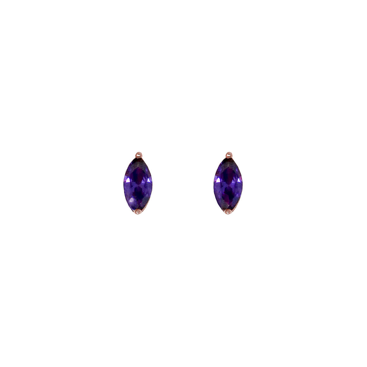 LYON EARRINGS - Amethyst and Gold Color Crystal Regina Romero Women's Earring