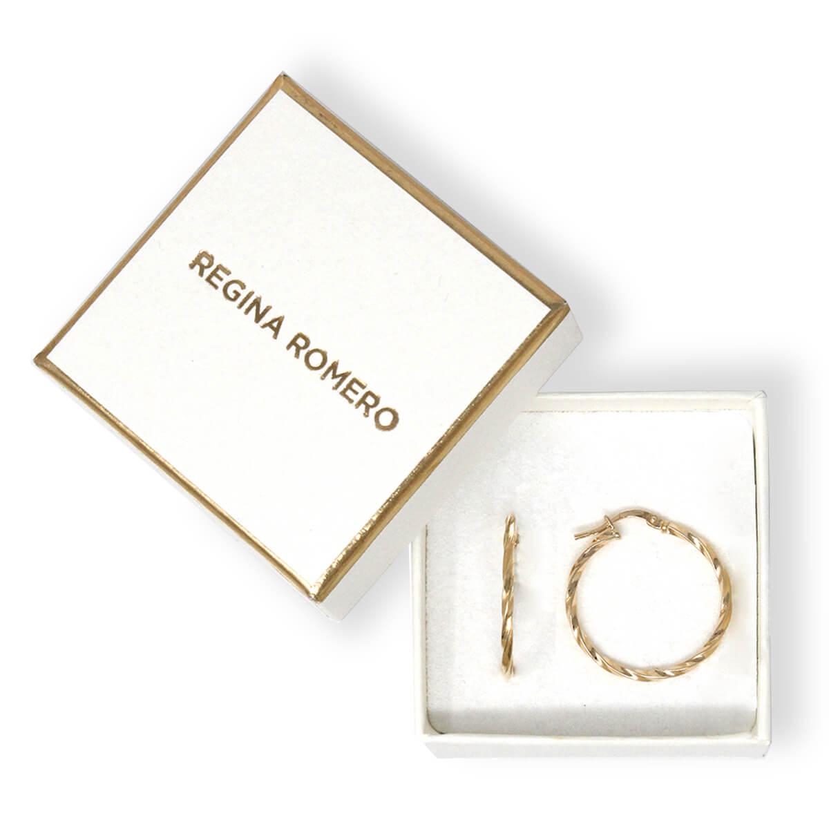 ARETES CAPRI - Dorado Regina Romero Arete Para Dama