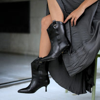 ARANTZA 60 - Negro Regina Romero Zapato Bota Botin Para Dama en Piel