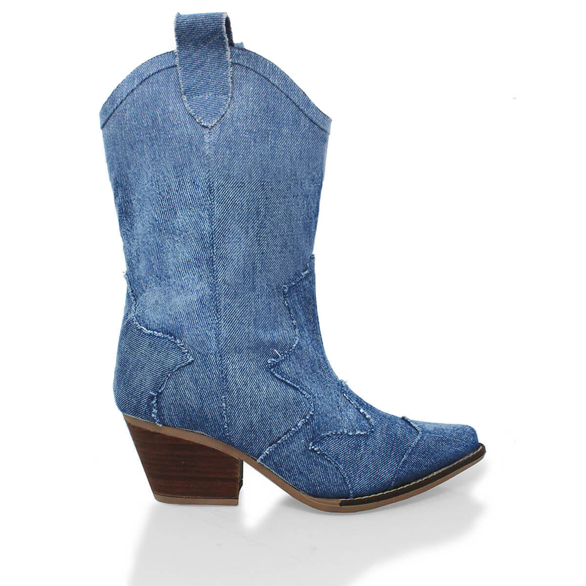 BAILEY 60 - Denim Regina Romero Zapato Bota Botin Tacon Bajo Para Dama