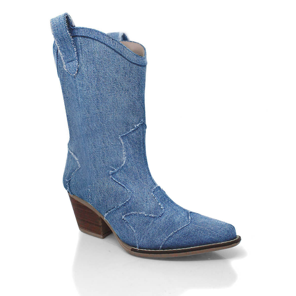 BAILEY 60 - Denim Regina Romero Zapato Bota Botin Tacon Bajo Para Dama