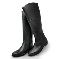 SPIRIT - Black Regina Romero Low Heel Ankle Boot Shoe for Women in Leather