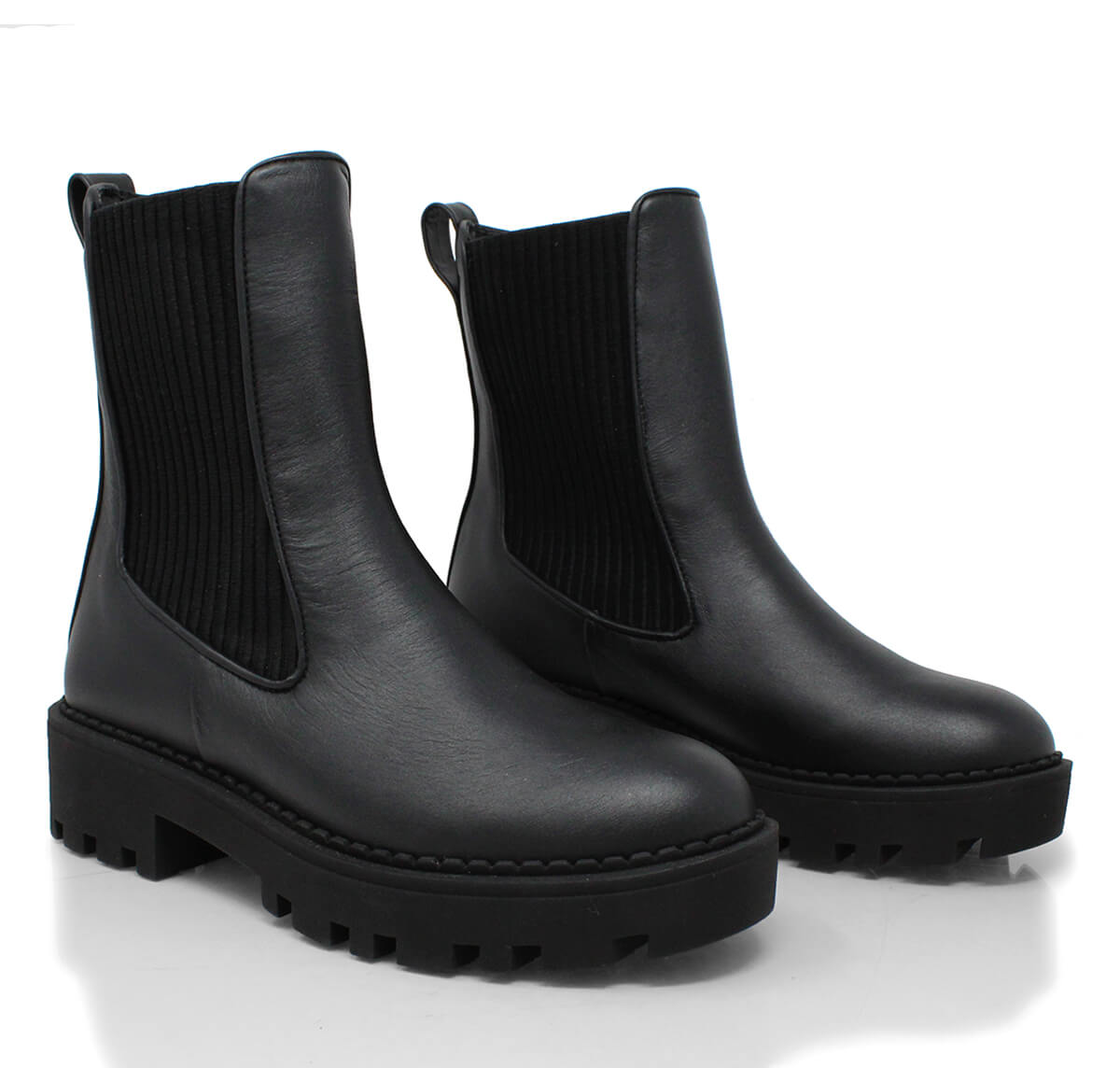 HERA - Negro Regina Romero Zapato Bota Botin Para Dama en Piel