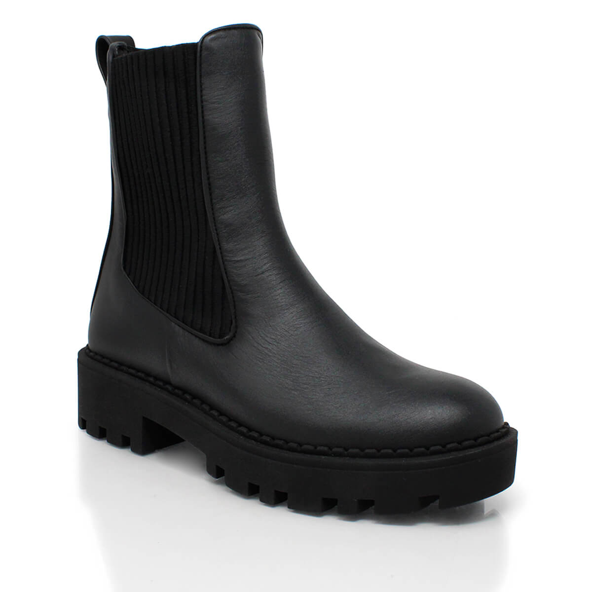 HERA - Negro Regina Romero Zapato Bota Botin Para Dama en Piel