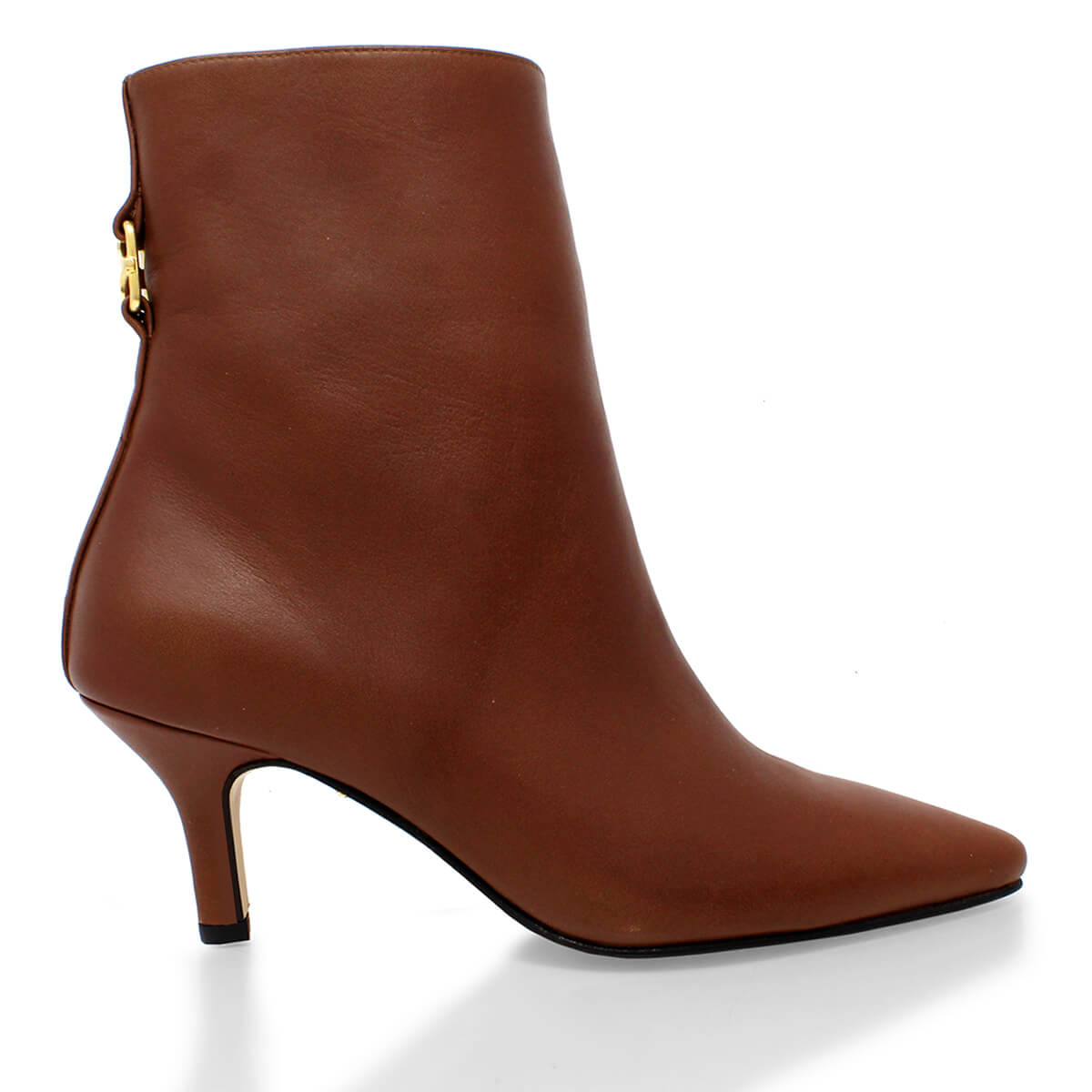 MELANIA 50 - Avellana Regina Romero Zapato Bota Botin Tacon Bajo Para Dama en Piel