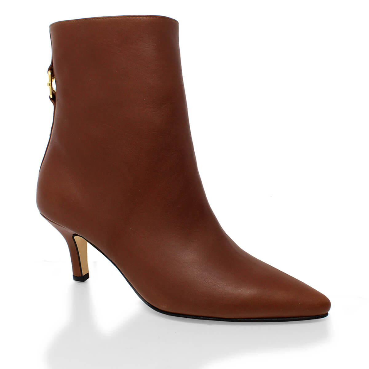 MELANIA 50 - Avellana Regina Romero Zapato Bota Botin Tacon Bajo Para Dama en Piel