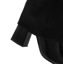 NADIA 75 - Negro Regina Romero Zapato Bota Larga Tacon Alto Para Dama en Piel