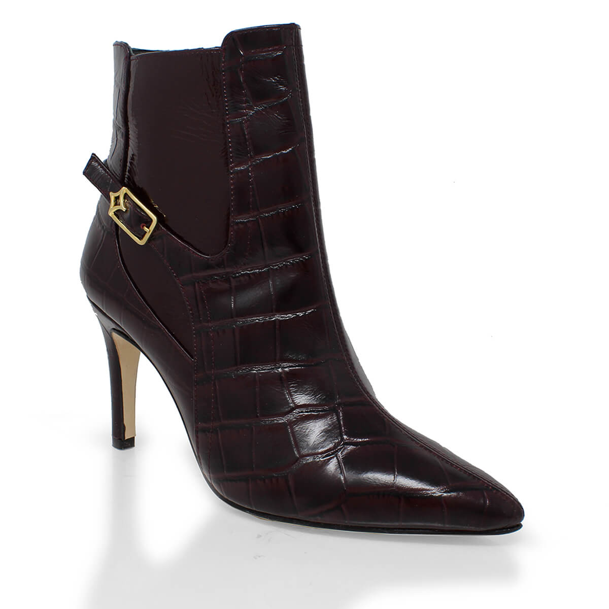 TIZIANA 85 - Vino Regina Romero Zapato Bota Botin Tacon Alto Para Dama en Piel