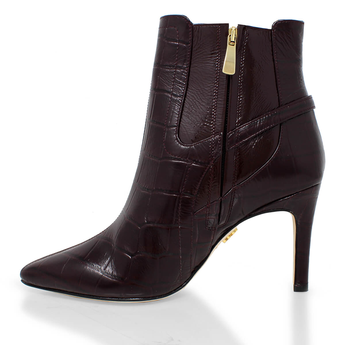 TIZIANA 85 - Vino Regina Romero Zapato Bota Botin Tacon Alto Para Dama en Piel