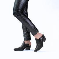 TRACY 60 - Negro Regina Romero Zapato Zapatilla Tacon Bajo Para Dama en Piel