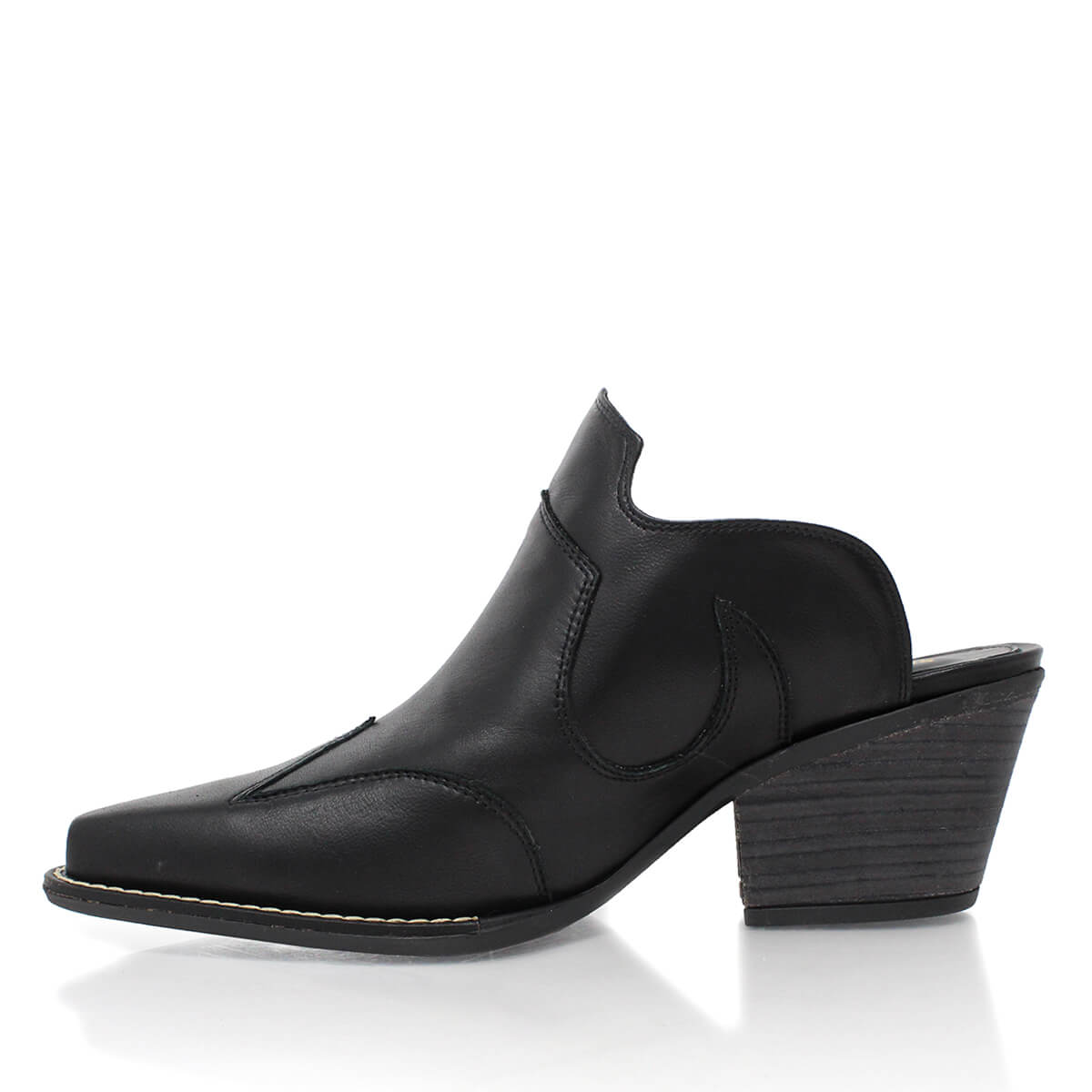 TRACY 60 - Negro Regina Romero Zapato Zapatilla Tacon Bajo Para Dama en Piel