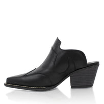 TRACY 60 - Negro Regina Romero Zapato Zapatilla Tacon Bajo Para Dama en Piel