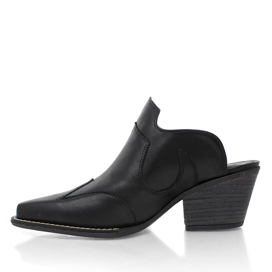 TRACY 60 - Negro Regina Romero Zapato Zapatilla Tacon Bajo Para Dama en Piel