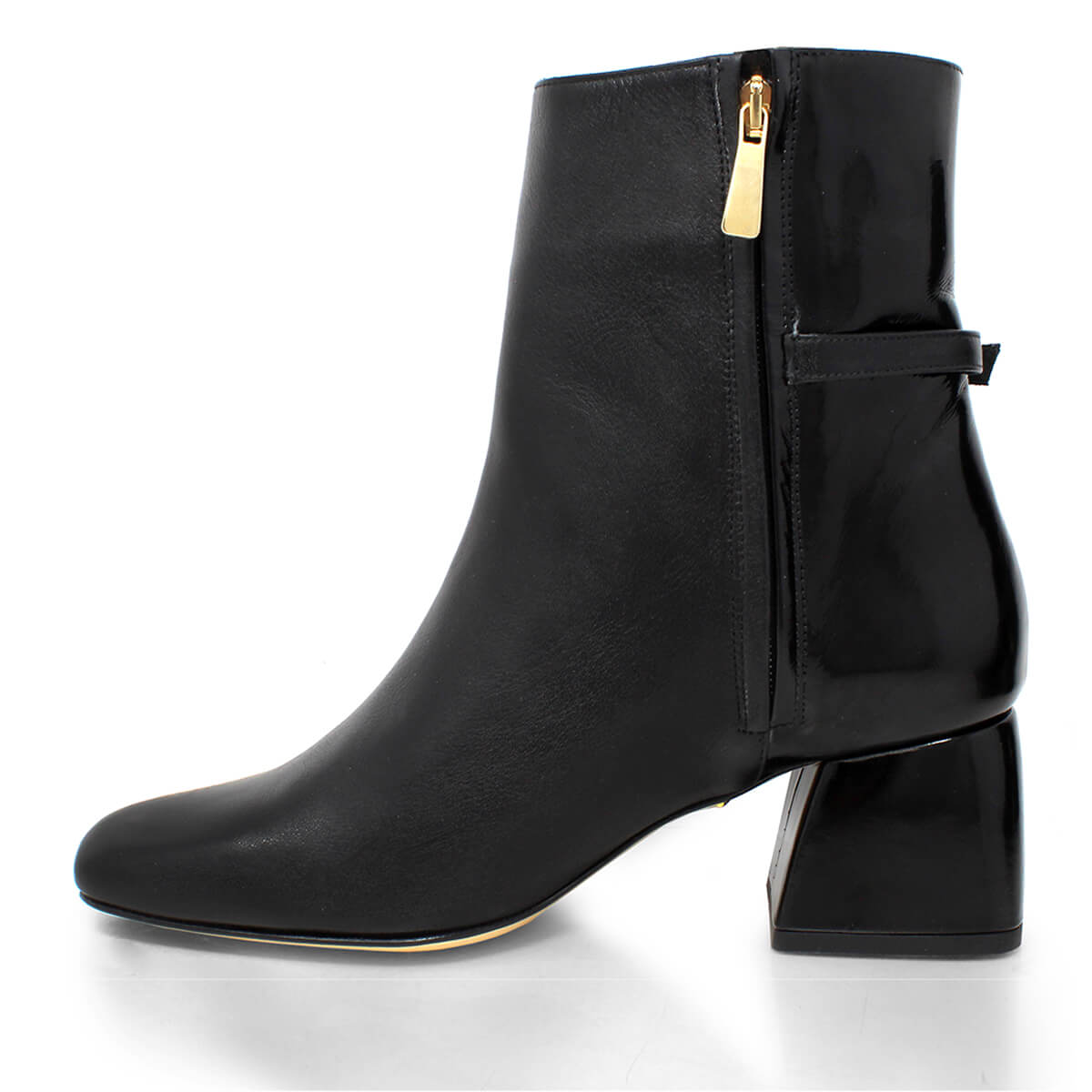 TRIANA 50 - Negro Regina Romero Zapato Bota Botin Tacon Bajo Para Dama en Piel