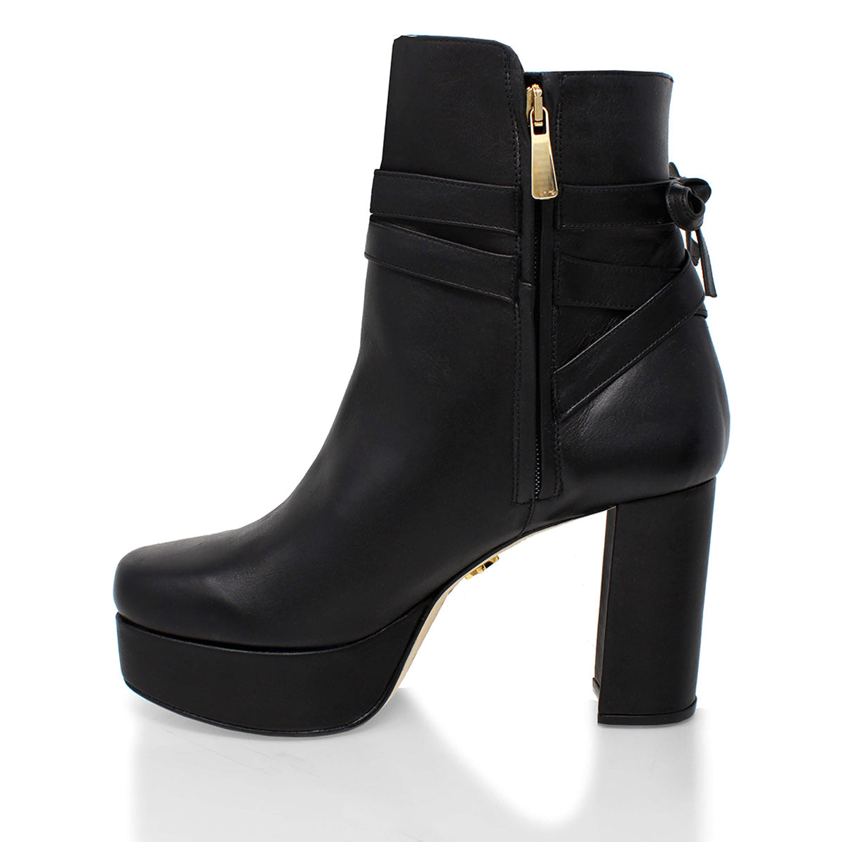 ZELDA 95 - Negro Regina Romero Zapato Bota Botin Plataforma Tacon Alto Para Dama en Piel