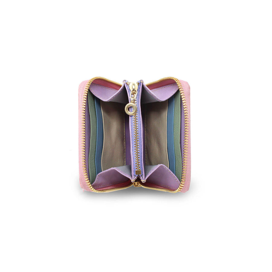 ATENEA - Rosa Pastel Regina Romero Accesorio Monedero Para Dama en Piel