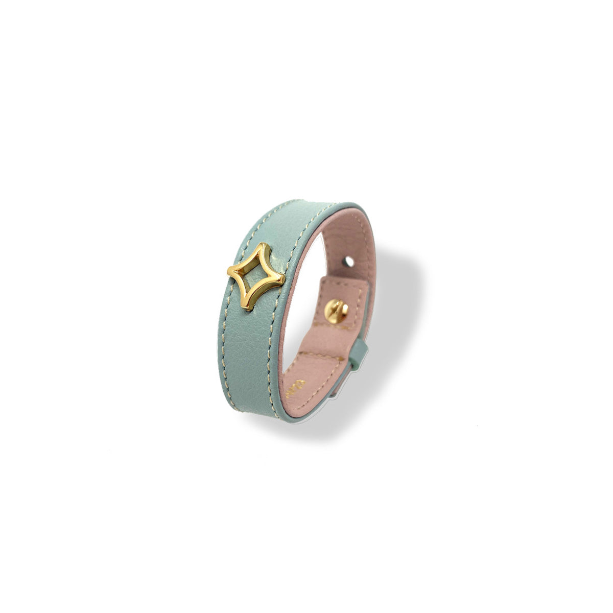 BRACELET - Menta Regina Romero Leather Bracelet Accessory for Women