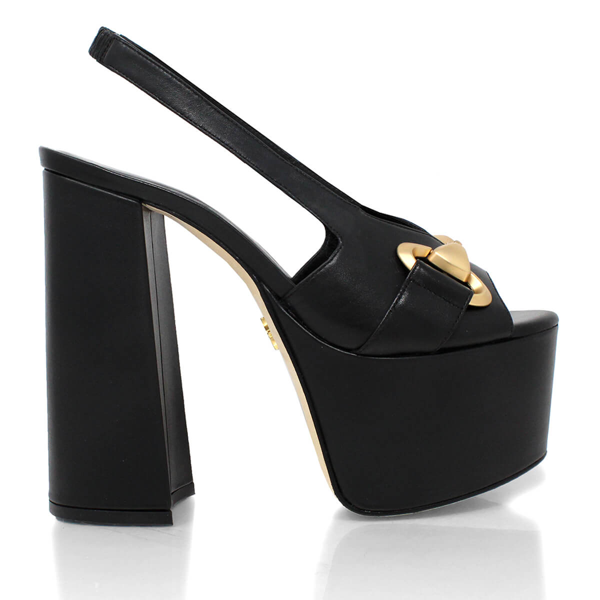 Gucci black platform heels best sale