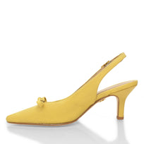 ANAHI 60 - Amarillo Regina Romero Zapato Sandalia Zapatilla Tacon Bajo Para Dama en Piel