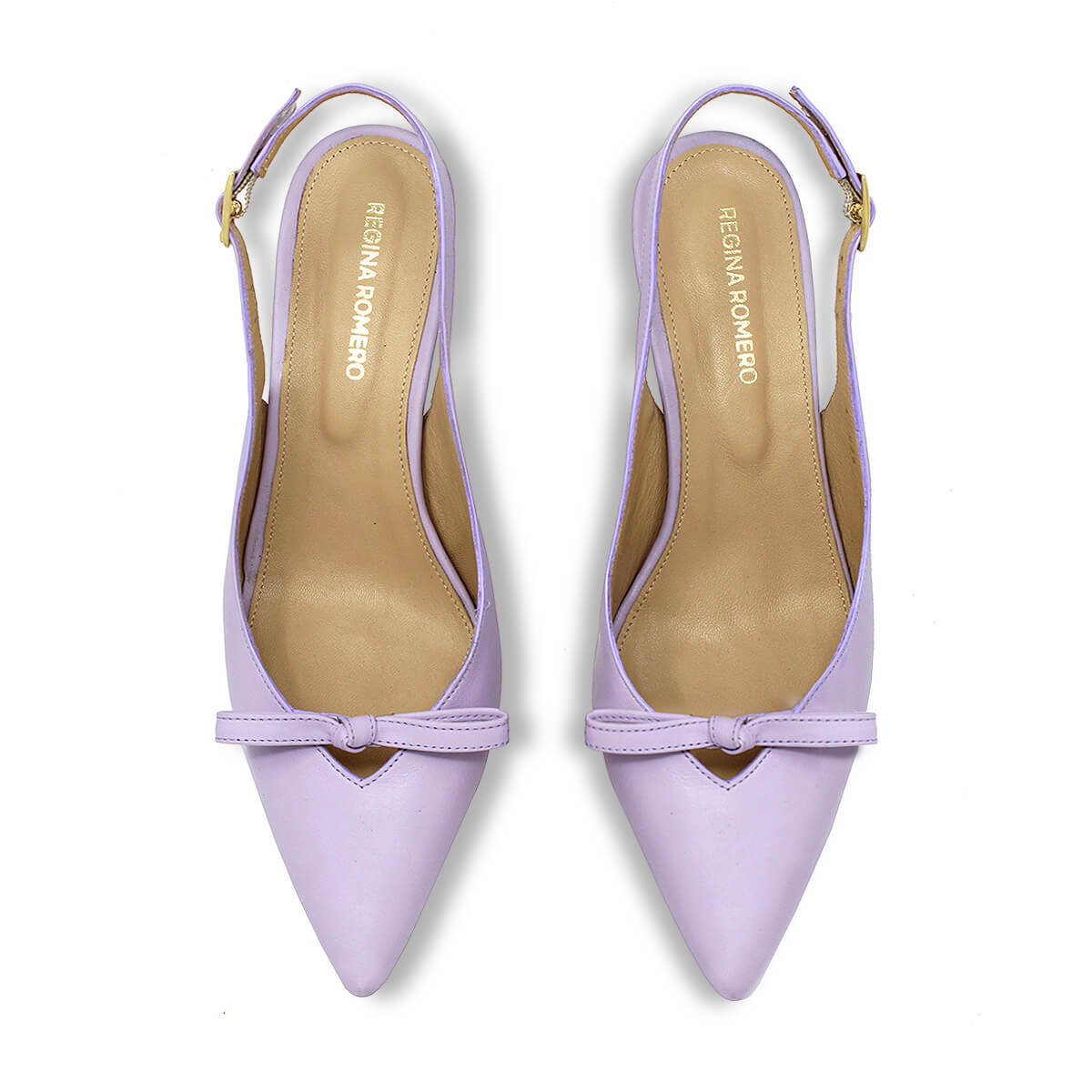 ANAHI 60 - Lila Regina Romero Zapato Sandalia Zapatilla Tacon Bajo Para Dama en Piel