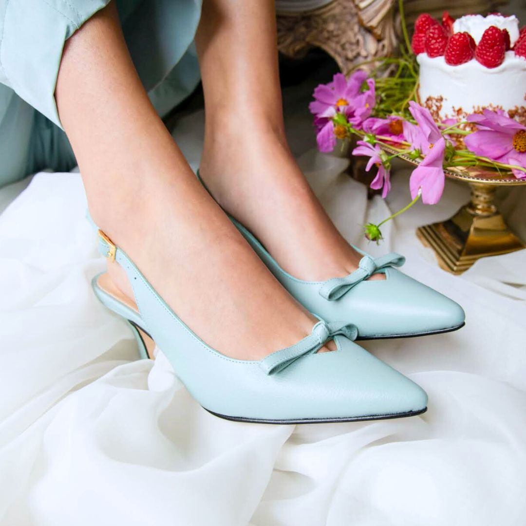 ANAHI 60 - Aqua Regina Romero Zapato Sandalia Zapatilla Tacon Bajo Para Dama en Piel