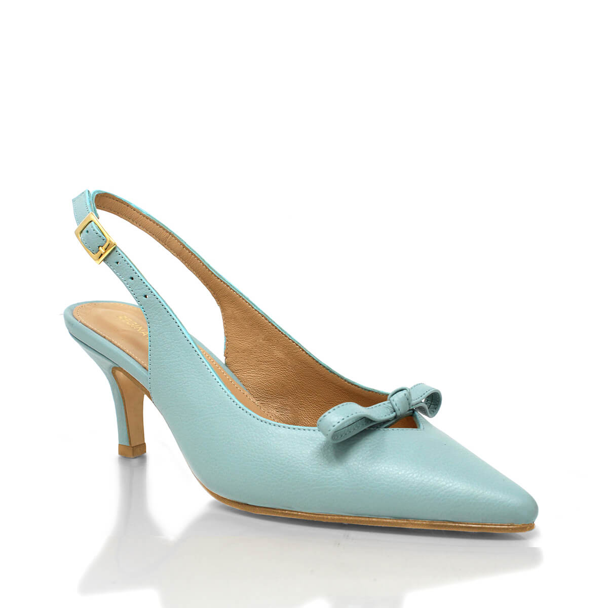 ANAHI 60 - Aqua Regina Romero Zapato Sandalia Zapatilla Tacon Bajo Para Dama en Piel