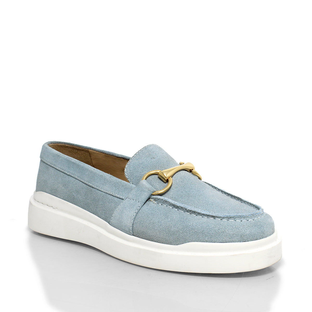 JUDY FLOW - Azul Claro Regina Romero Zapato Tenis Urbano Sport Para Dama en Piel