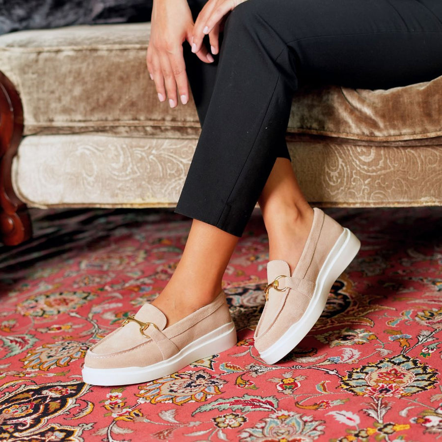 JUDY FLOW - Palo de Rosa Regina Romero Zapato Tenis Urbano Sport Para Dama en Piel