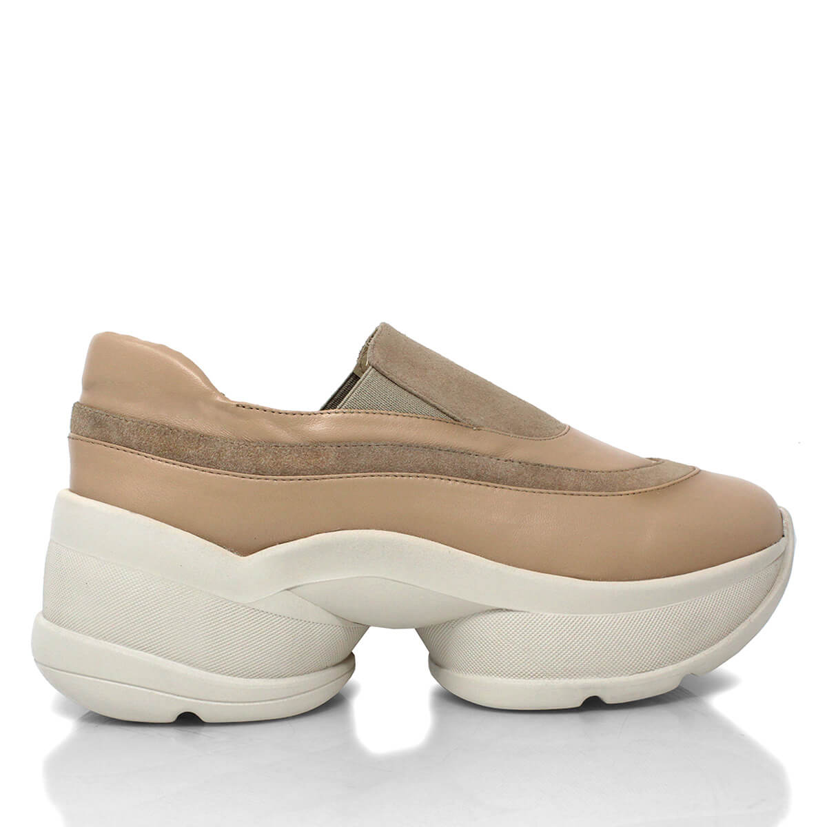 ALICE 75 - Beige Regina Romero Zapato Tenis Urbano Sport Para Dama en Piel