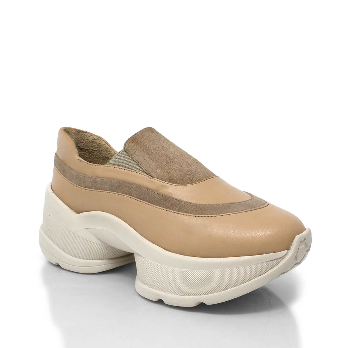 ALICE 75 - Beige Regina Romero Zapato Tenis Urbano Sport Para Dama en Piel