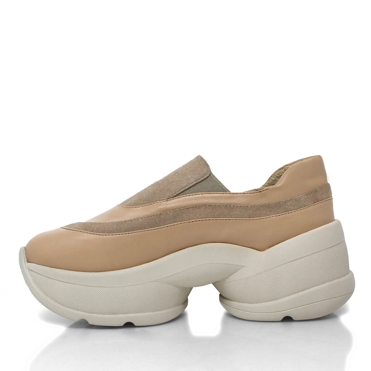 ALICE 75 - Beige Regina Romero Zapato Tenis Urbano Sport Para Dama en Piel