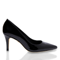 REGINA PUMP 75 - Black Regina Romero High Heel Sneaker for Lady in Leather
