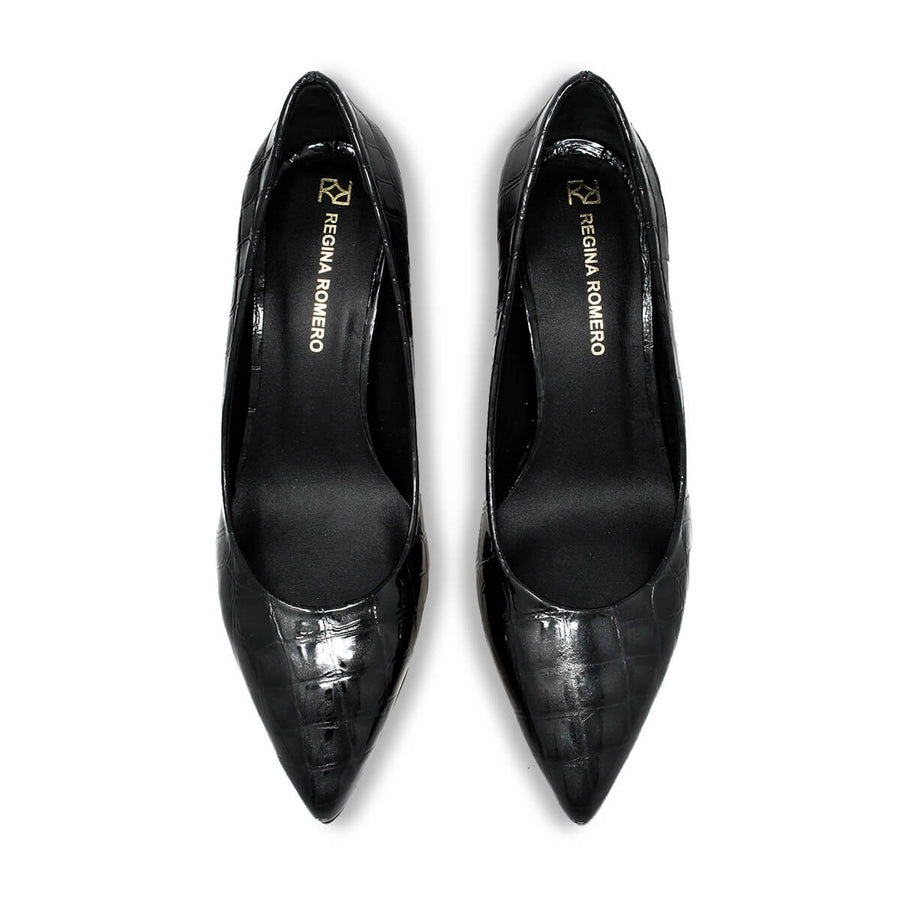 TAMARA 50 - Black Regina Romero Low Heel Sneaker for Lady in Leather