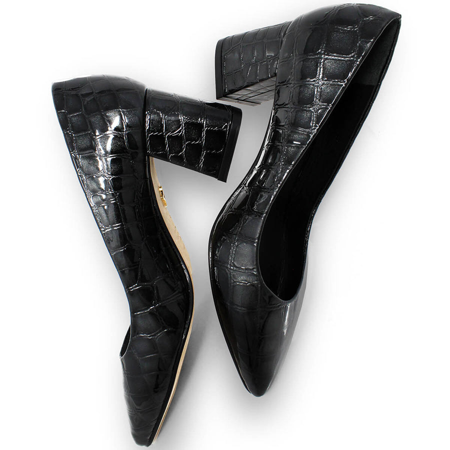 TAMARA 50 - Black Regina Romero Low Heel Sneaker for Lady in Leather