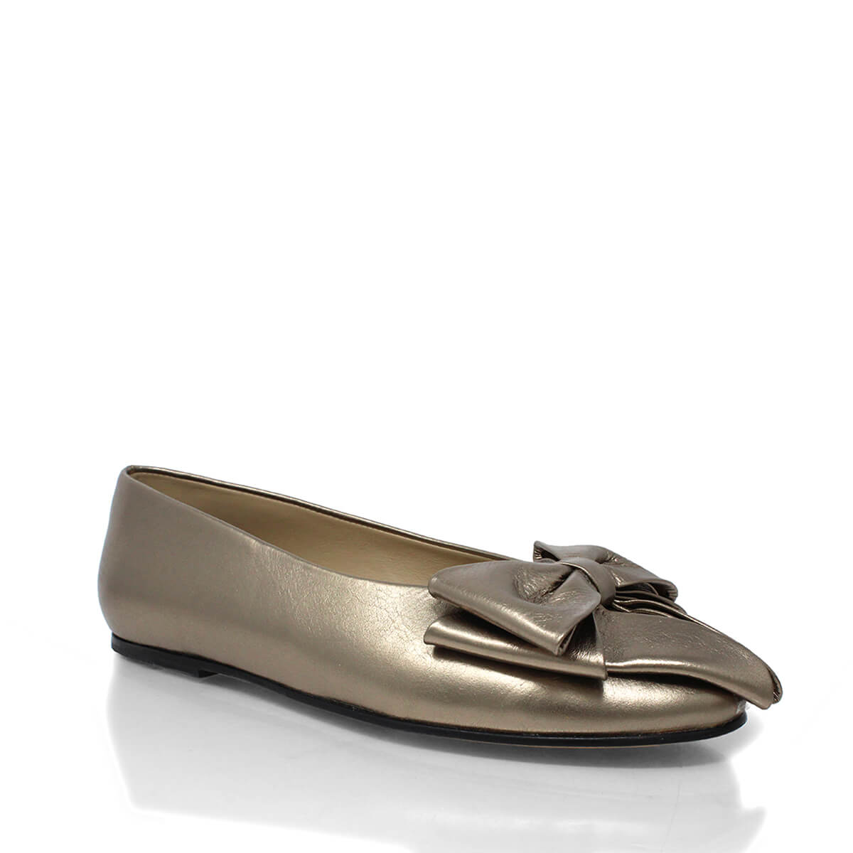 LULU - Seda Regina Romero Zapato Flat Balerina de Piso Para Dama en Piel