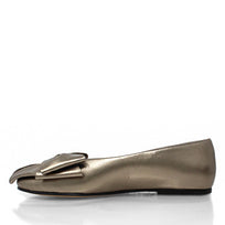 LULU - Seda Regina Romero Zapato Flat Balerina de Piso Para Dama en Piel