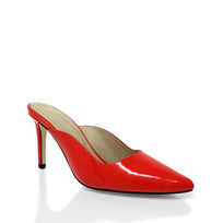 COSMO 80 - Charol Rojo Geranio Regina Romero Zapato Zapatilla Tacon Alto Para Dama en Piel