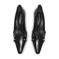 1993 - Black Regina Romero Low Heel Sneaker Shoe for Women in Leather