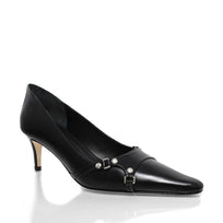 1993 - Black Regina Romero Low Heel Sneaker Shoe for Women in Leather