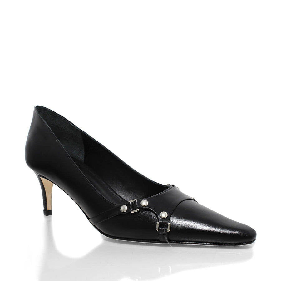 1993 - Black Regina Romero Low Heel Sneaker Shoe for Women in Leather