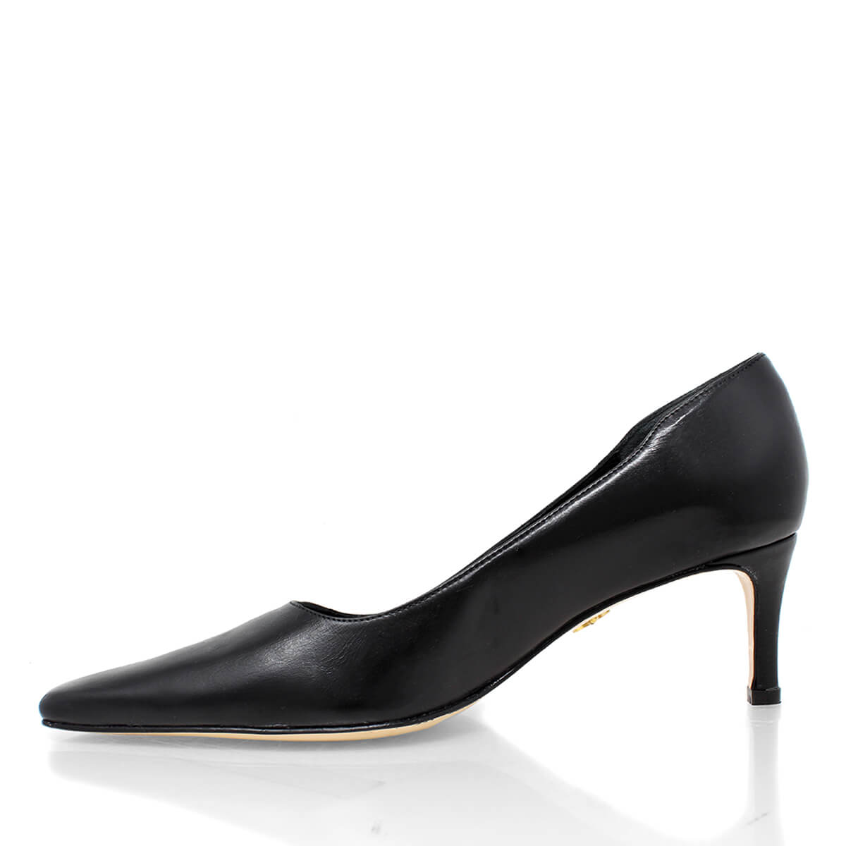CRUZ 60 - Negro Regina Romero Zapato Zapatilla Tacon Bajo Para Dama en Piel
